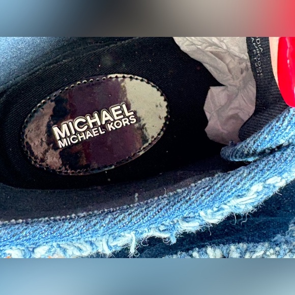 Michael Kors Evy High-Top Denim Sneakers Size 8.5 – Brand New in Box - Picture 10 of 12